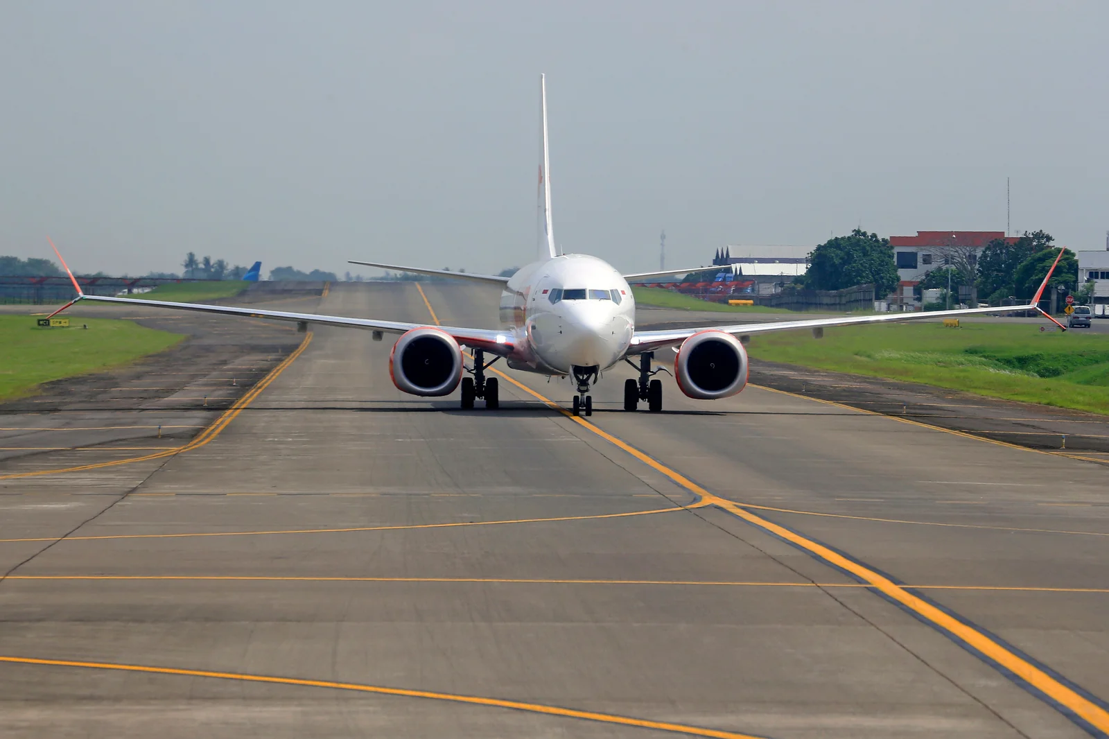 A commercial airliner on a runway. File photo — it does not depict Alula Aba Nega Airport or the events described in this article.