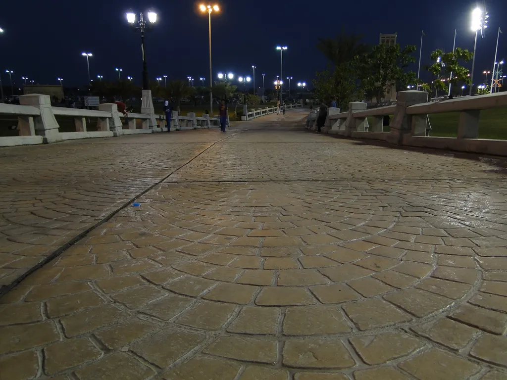 The Dammam corniche waterfront at night (file photo). Dammam, in Saudi Arabia's Eastern Province, is served by King Fahd International Airport. This photo does not depict the airport or any event reported in this article.