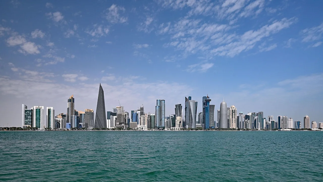 The West Bay skyline of Doha, Qatar, seen from across the bay (file photo). Qatari mediators presented the draft deal to Iran in Tehran on Sunday. This photo does not depict any event reported in this article.