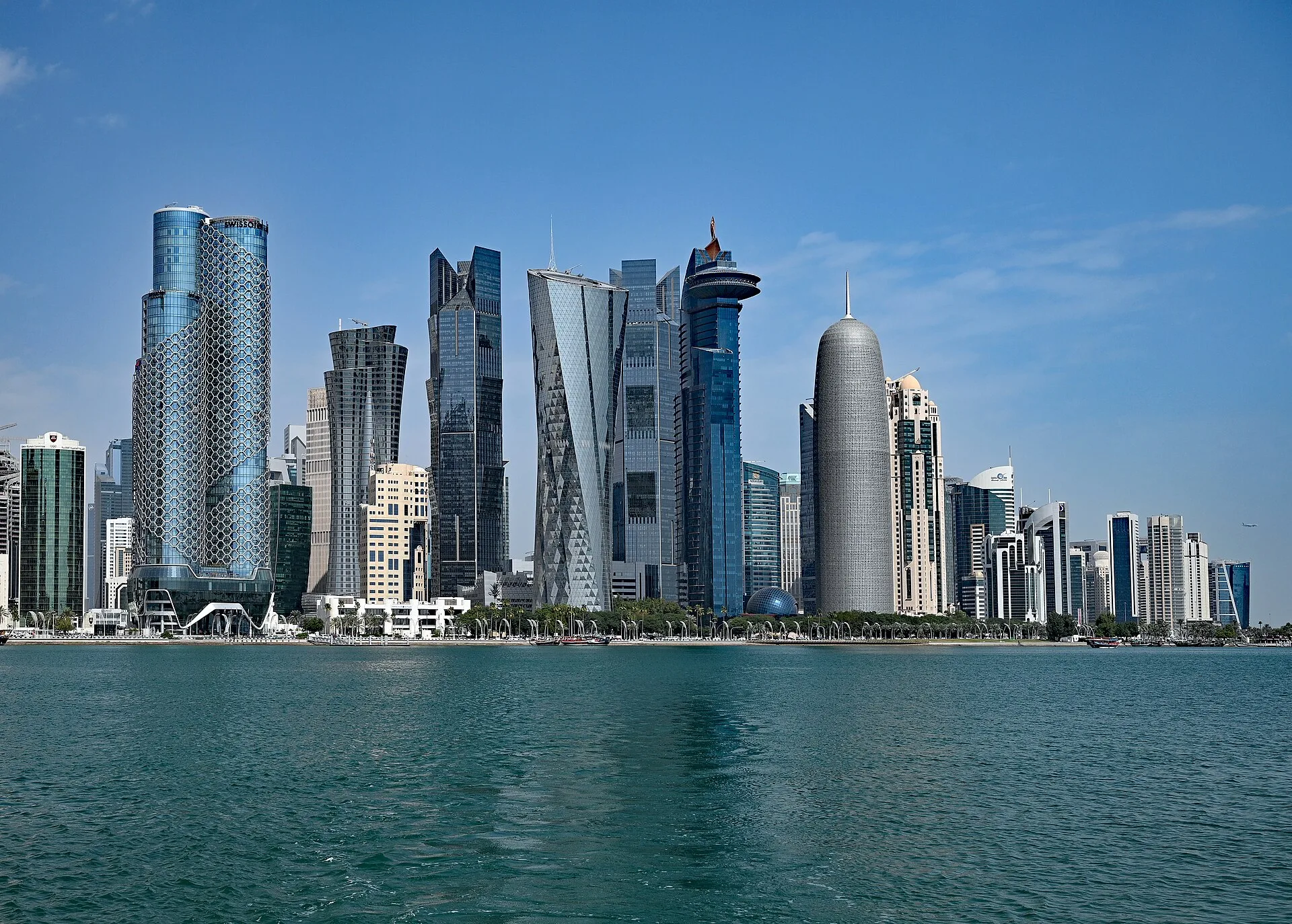 The West Bay skyline of Doha, Qatar, seen from across the water (file photo). Turkey, Qatar, Pakistan and Indonesia signed the Badr Memorandum of Understanding in Doha on Wednesday. This photo does not depict the signing or any event reported in this article.