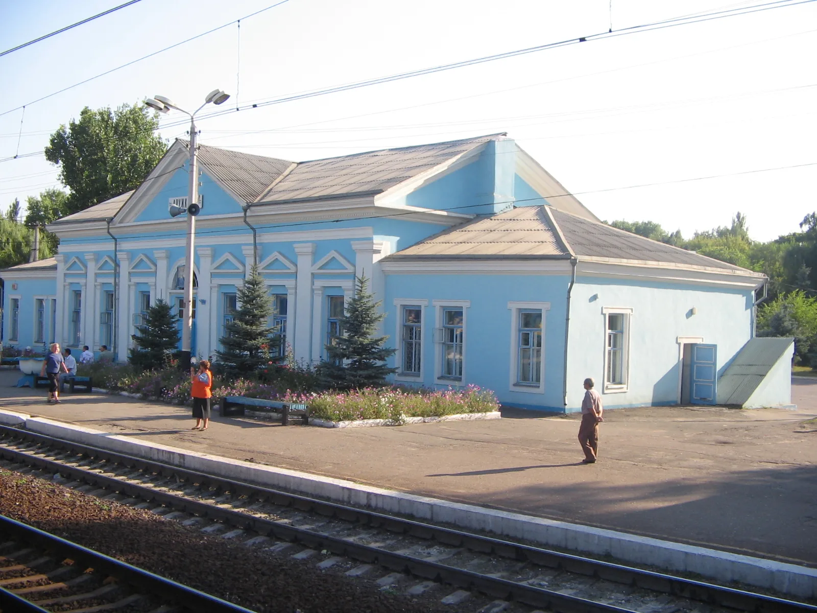 Druzhkivka train station in Donetsk region, Ukraine (file photo). ISW found no evidence for Russian claims of entering Druzhkivka and placed Russian forces at least 12 kilometres away. This photo does not depict any event reported in this article.