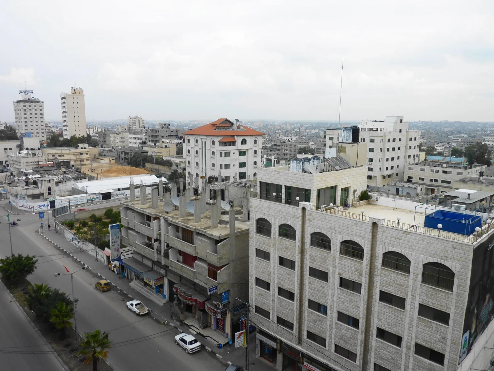 A view of Gaza City's streets and rooftops, photographed in 2011. File photo — it does not depict the strike or the events described in this article.