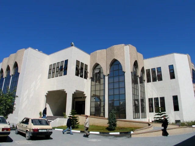 The main conference hall of the Islamic University of Gaza (file photo, 2009). This photo does not depict any event reported in this article.
