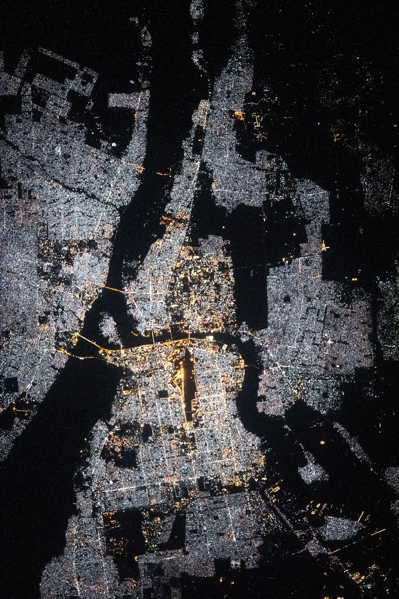 Khartoum, Sudan, photographed from the International Space Station at night. Archive photo — it does not depict the fighting described in this article.