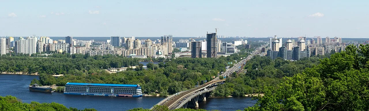 Kyiv's left-bank districts across the Dnipro River, Ukraine (file photo, 2017). This photo does not depict any event reported in this article.