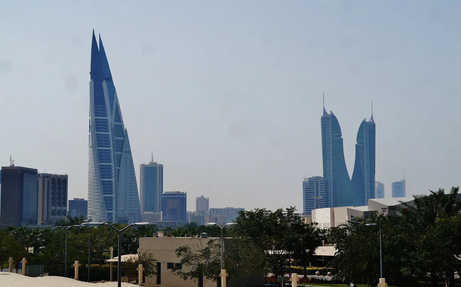 The Bahrain World Trade Centre and Financial Harbour towers in Manama, Bahrain (file photo). This photo does not depict any event reported in this article.