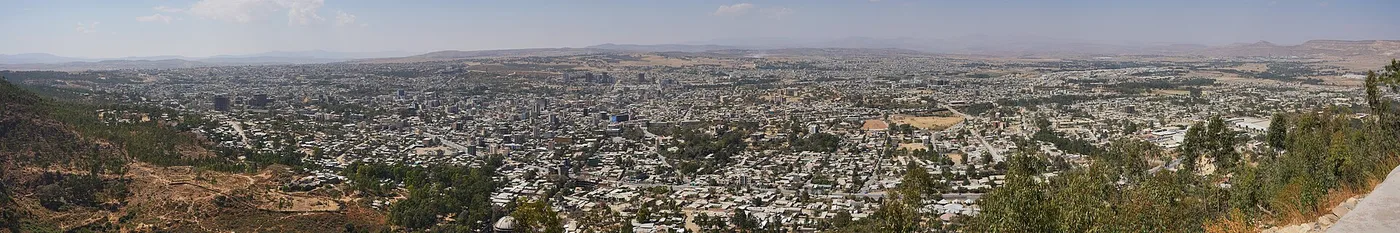 A panorama of Mekelle, Tigray's capital, photographed in 2018. Archive photo — it does not depict the October 2026 fighting described in this article.
