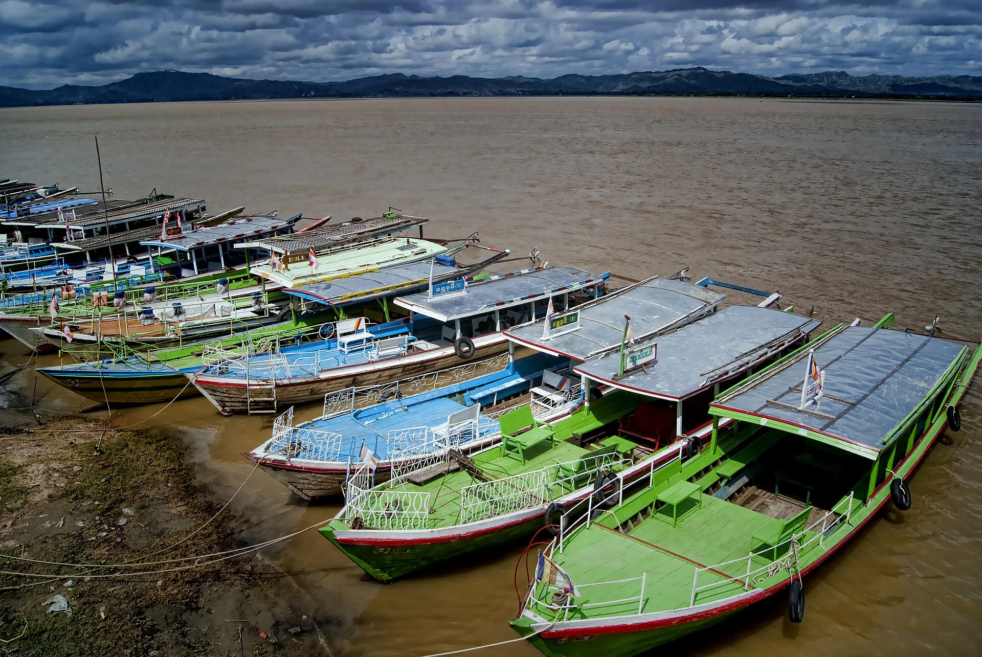 The Irrawaddy River in Myanmar. This photo does not depict the September 29 airstrike in Rakhine State.