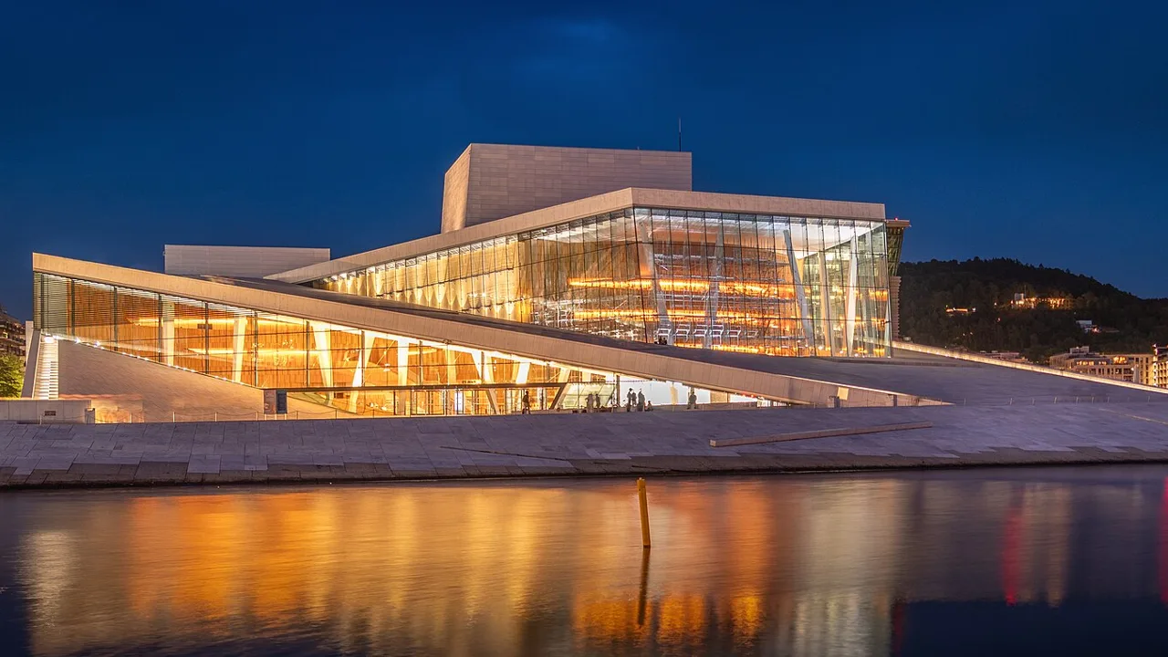 The Oslo Opera House in the Norwegian capital (file photo). President Zelenskyy spoke to reporters in Oslo on Tuesday after meetings with US and European officials. This photo does not depict any event reported in this article.