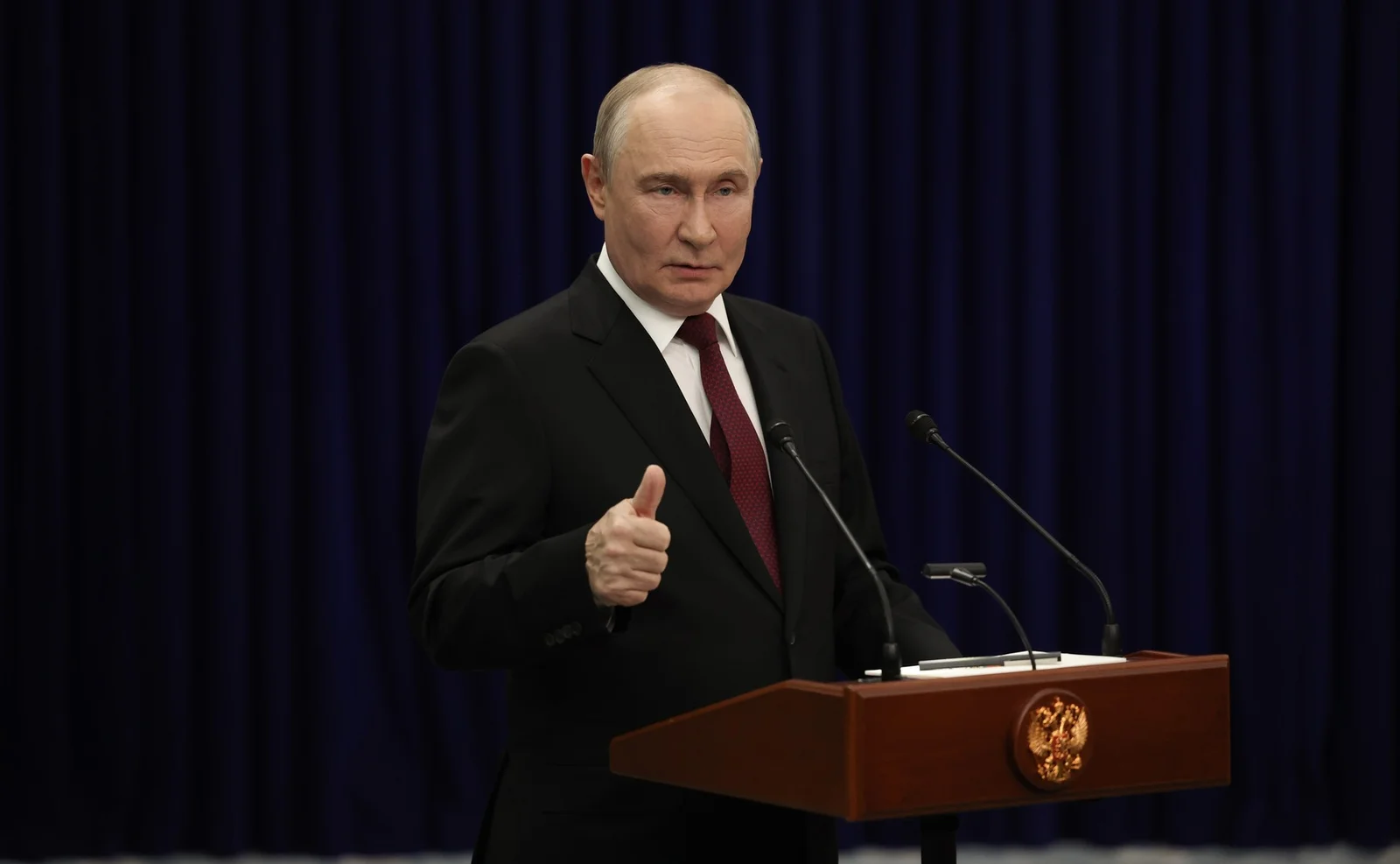 Vladimir Putin speaking at the 2026 SCO Summit in September. File photo — it does not depict the Valdai forum or the events described in this article.