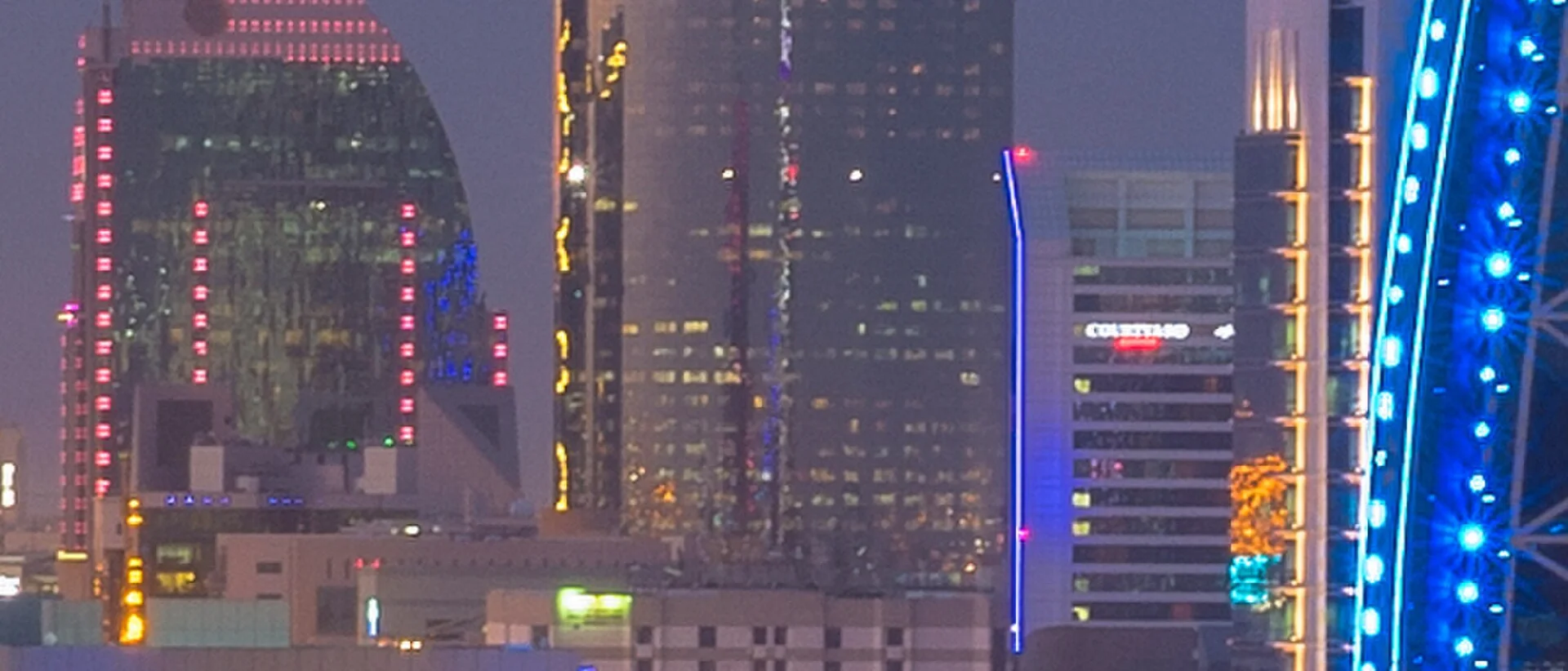 The Kingdom Centre tower in the Riyadh skyline at night. File photo — it does not depict the refinery fire or the events described in this article.