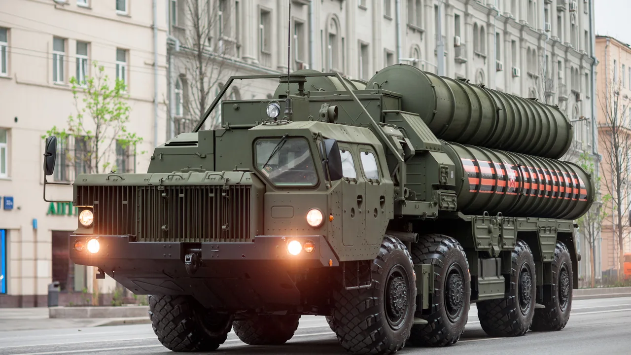 An S-400 Triumf air defence launcher on a city street during a parade rehearsal in Moscow (file photo). Ethiopia will acquire four S-400 batteries, its prime minister said, without giving a delivery date. This photo does not depict any system or event reported in this article.