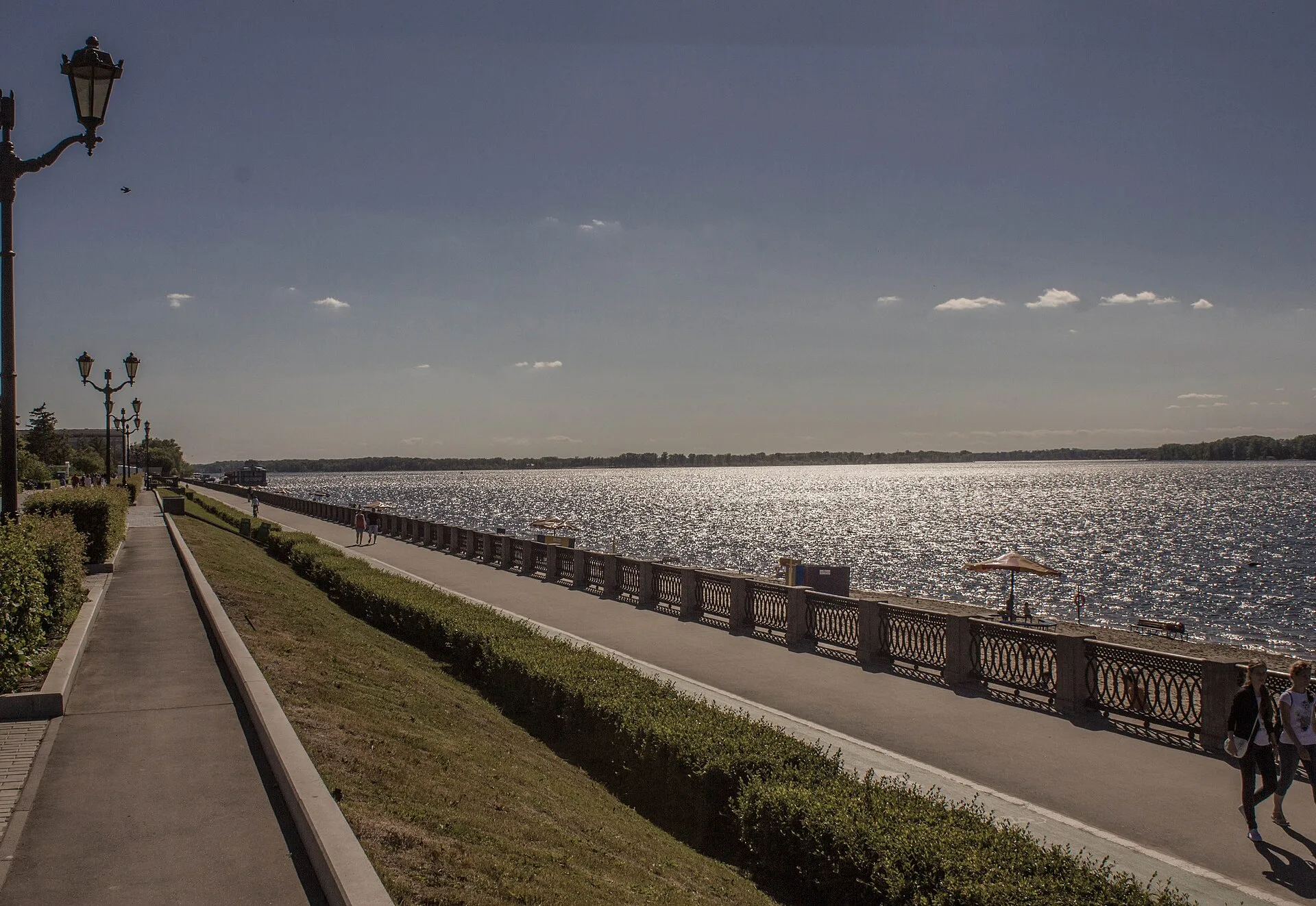 The Volga River embankment at Samara, the regional capital of Samara region (file photo). Novokuibyshevsk, the refinery town reported struck early on Friday, sits in the same region on the Volga. This photo does not depict any event reported in this article.