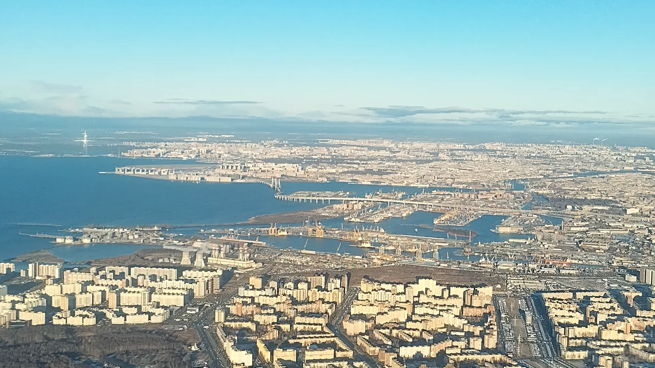 An aerial view of the Port of Saint Petersburg and the Gulf of Finland waterfront, Russia (file photo, November 2024). This photo does not depict any event reported in this article.