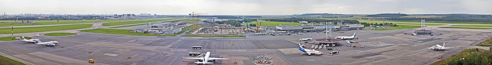 A panoramic view of Pulkovo Airport, St Petersburg (file photo). President Putin said Stephen Hubbard was at Pulkovo airport after his release on Wednesday. This photo does not depict Wednesday's events.