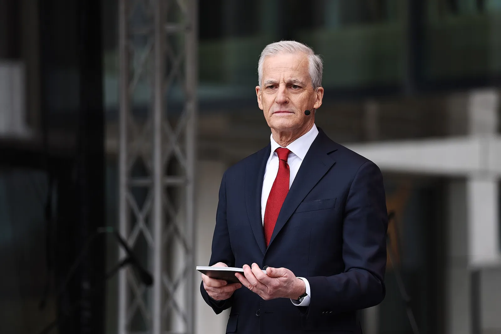 Norway's Prime Minister Jonas Gahr Støre (file photo, April 2026). Støre said the two leaders 'stressed the importance of de-escalation' in the 90-minute call. This photo does not depict any event reported in this article.