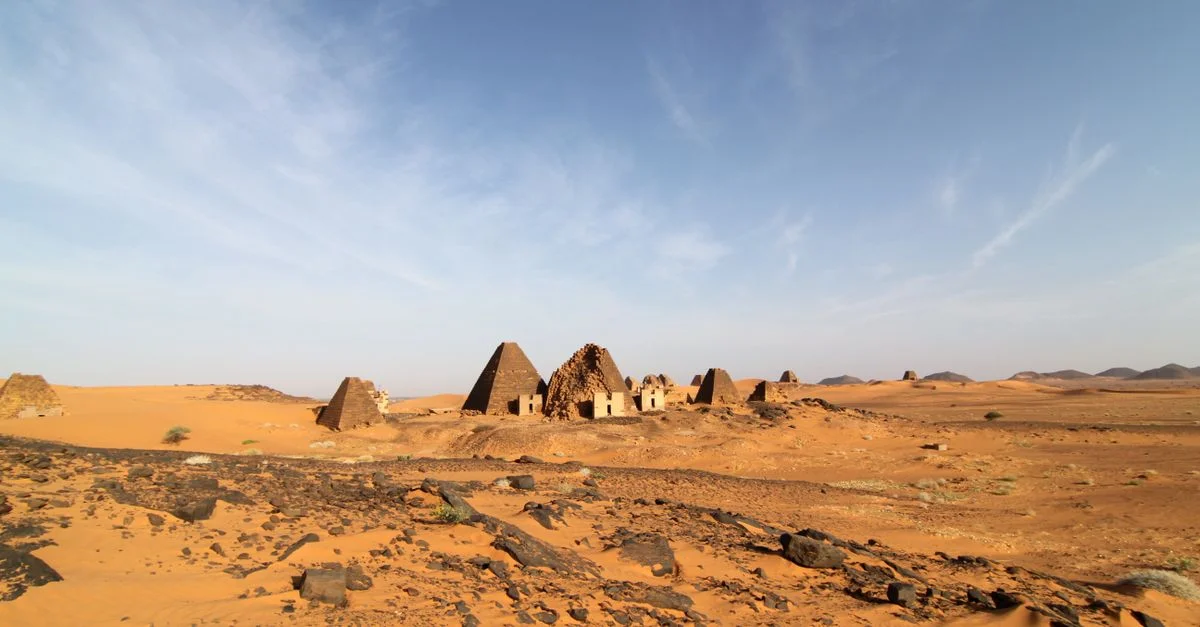 The Nubian pyramids of Meroe in Sudan's desert. Generic photo; it does not depict the events described in this article.