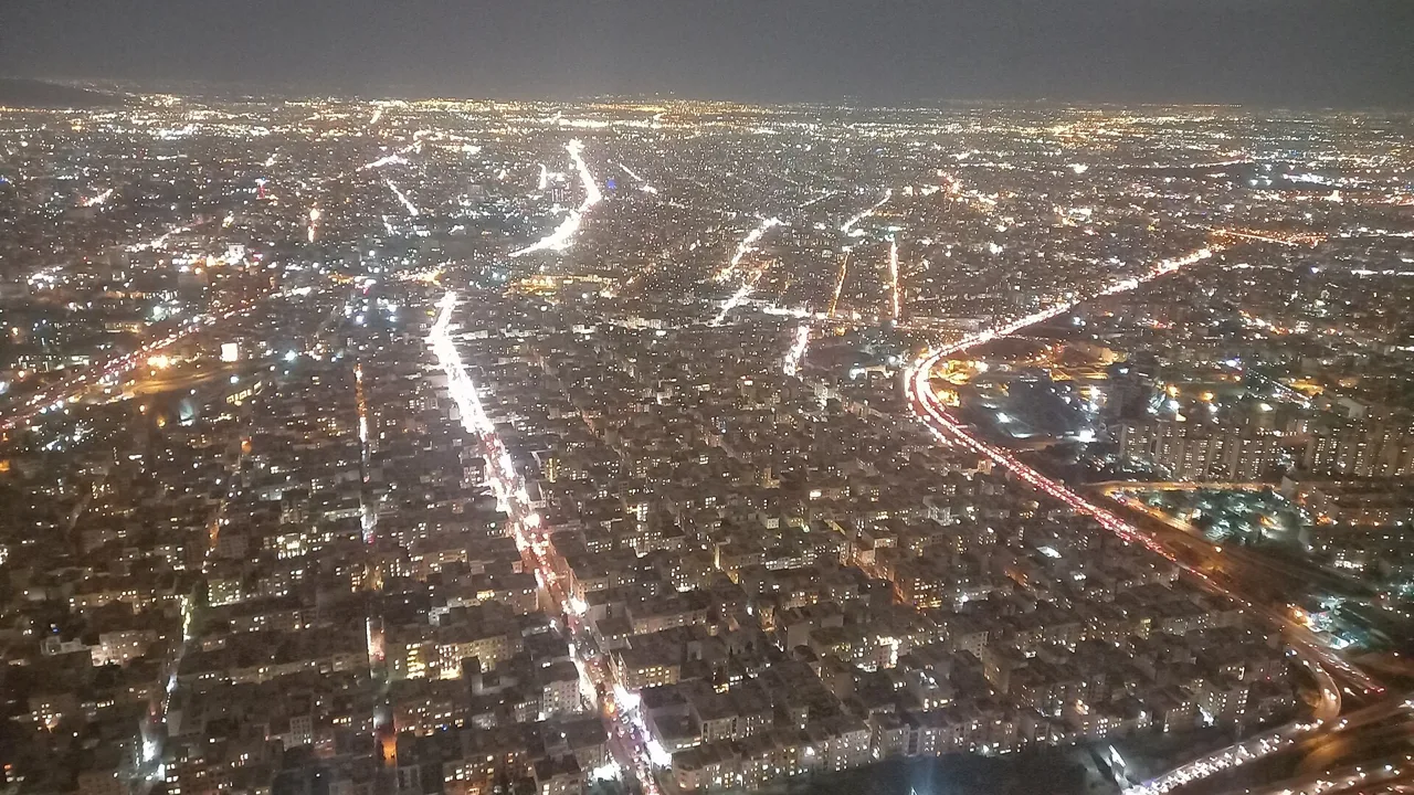 Tehran at night, seen from the Milad Tower (file photo). Pakistan's army chief held talks with Iran's president, parliament speaker and security chief in the capital on Tuesday. This photo does not depict any event reported in this article.