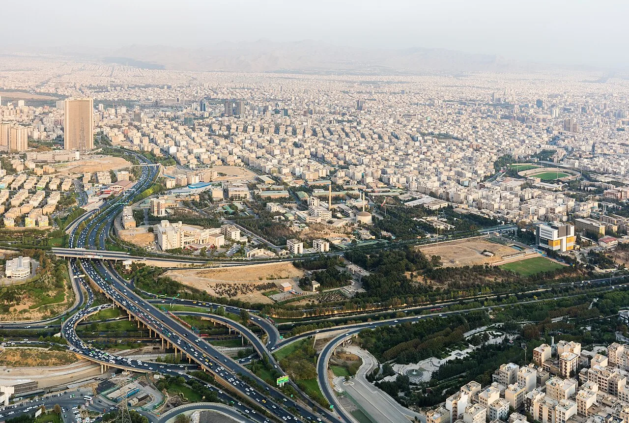 Tehran viewed from the Milad Tower, looking across the capital towards the Alborz range (file photo). This photo does not depict any event reported in this article.