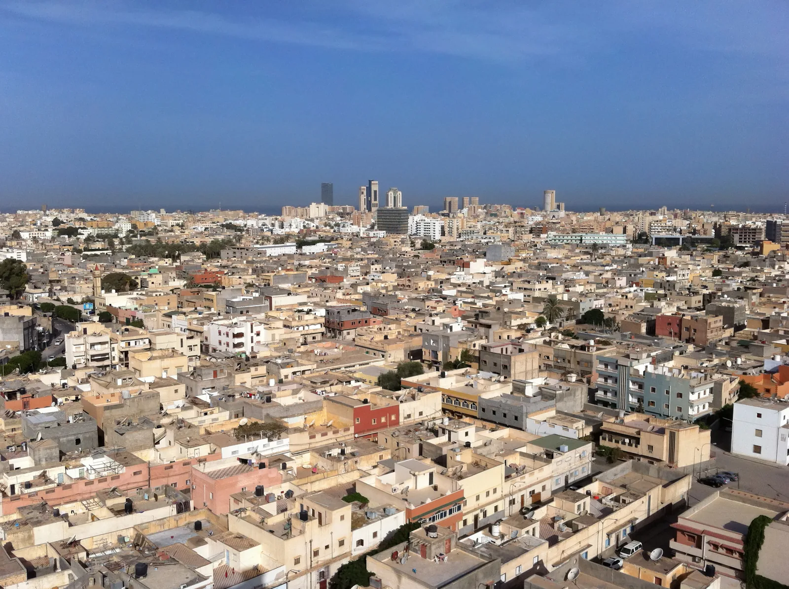 Tripoli's city center skyline.