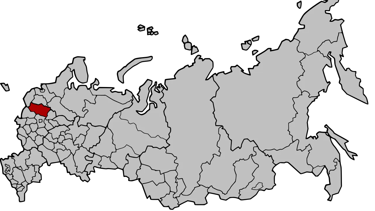 Locator map: Tver Oblast within Russia (archive map). This map does not depict the reported strikes.