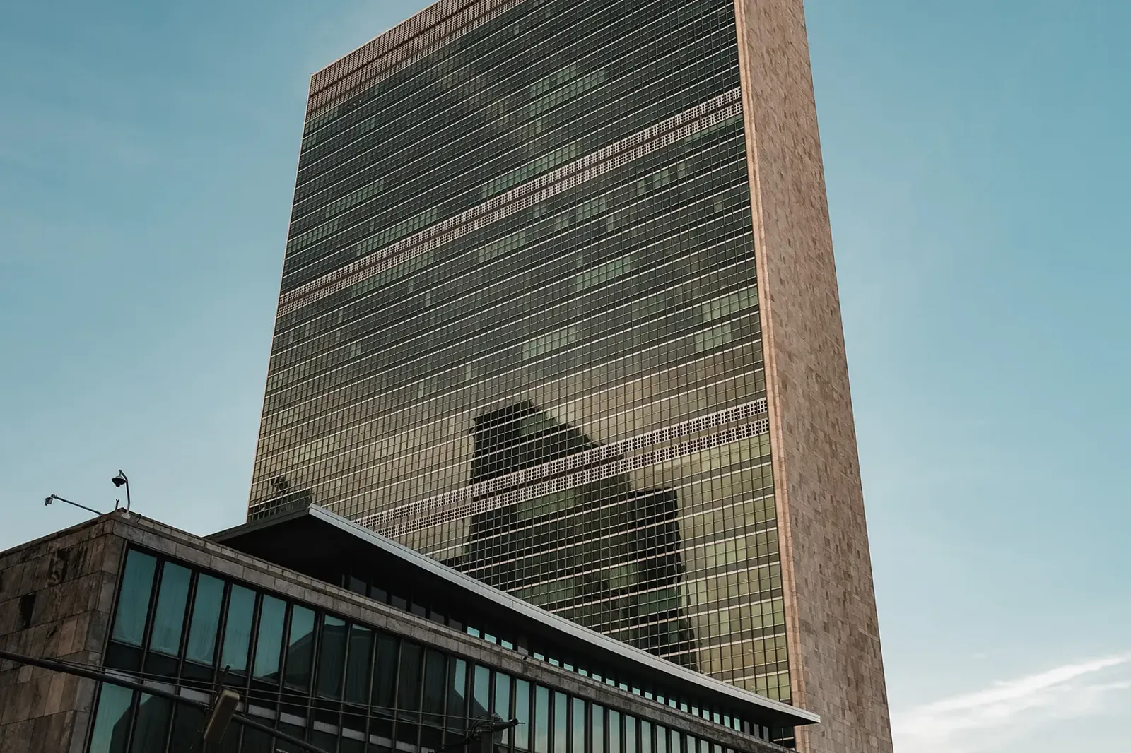 The United Nations Secretariat building in New York City.