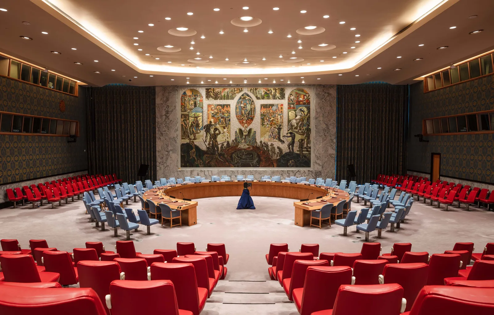 The UN Security Council chamber in New York (file photo). This photo does not depict the October 16, 2026 briefing reported in this article.