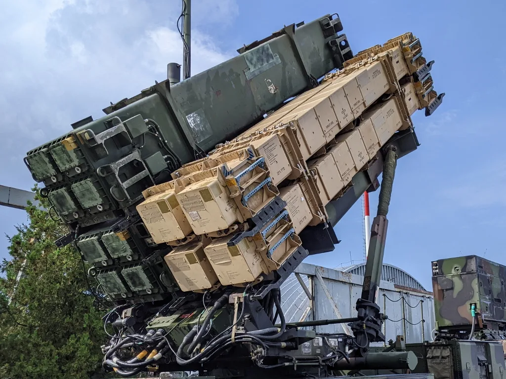 A US Army Patriot PAC-3 launching station on static display at an airshow in Slovakia in 2022. File photo — it does not depict any event described in this article.
