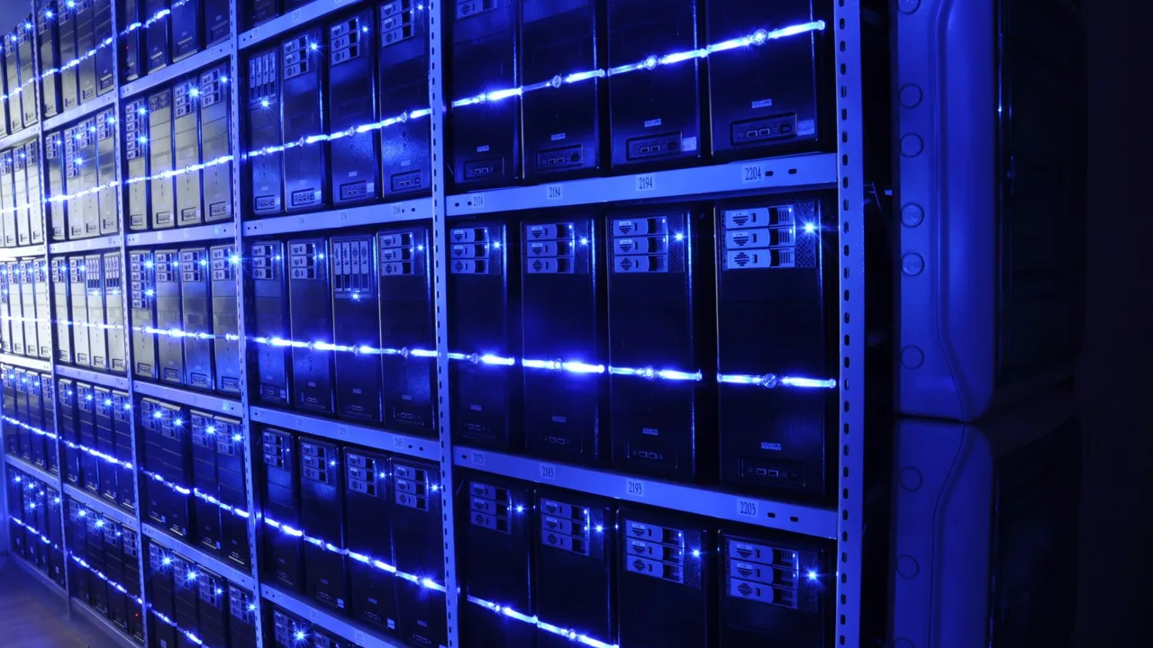Rows of servers inside a data centre (generic file photo). This photo does not depict any Yandex facility or any event reported in this article.