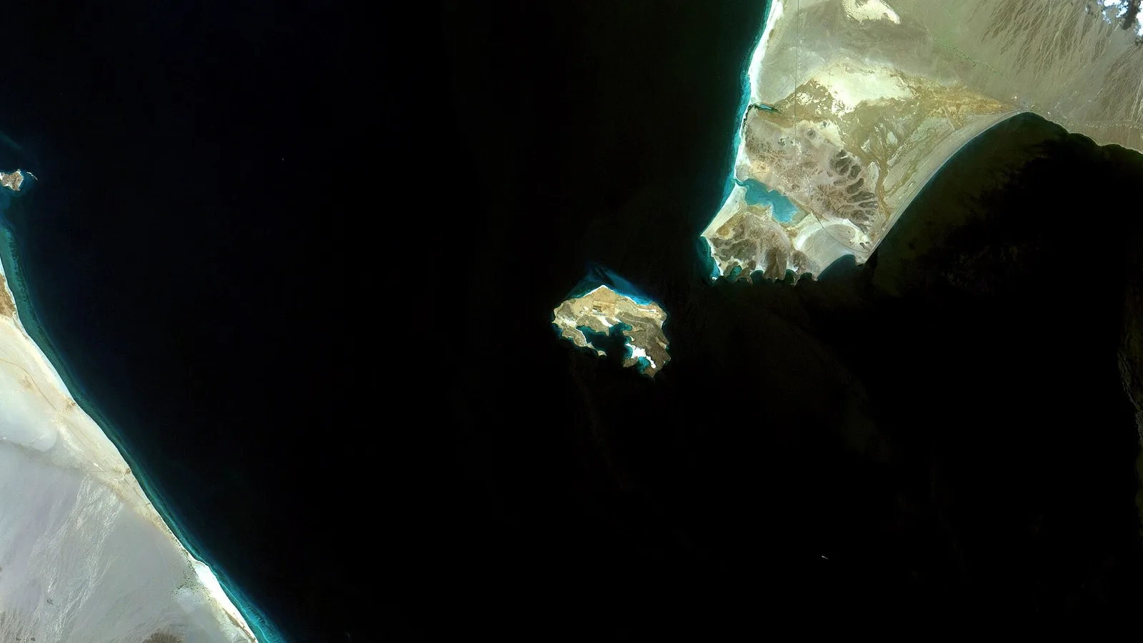 The Bab al-Mandeb Strait, the narrow waterway linking the Red Sea to the Gulf of Aden (file photo). It does not depict the October 2026 fighting described in this article.
